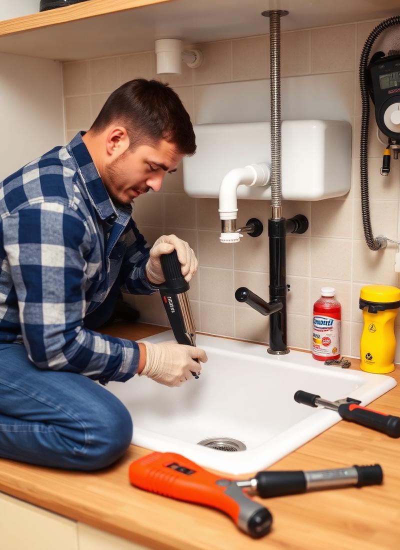 Kitchen sink repair